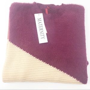 Love Scarlett Maternity Multi Color Sweater XL